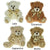 Branded Promotional 12CM PLAIN PAW BEAR Soft Toy From Concept Incentives.