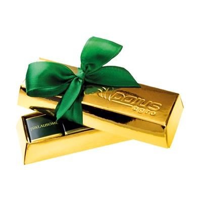 Branded Promotional GOLD LIDDED CHOCOLATE BOX Chocolate From Concept Incentives.