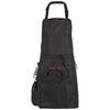 Branded Promotional GRILL BBQ APRON with Thermal Insulated Pocket in Black Solid Apron From Concept Incentives.