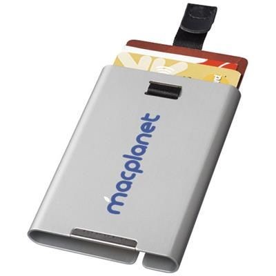 Branded Promotional PILOT RFID SECURE CARD SLIDER in Silver Credit Card Holder From Concept Incentives.