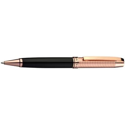 Branded Promotional MARK TWAIN COPPER BALL PEN in Black Pen From Concept Incentives.