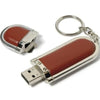 Branded Promotional LEATHER 4 USB MEMORY STICK KEYRING Memory Stick USB From Concept Incentives.