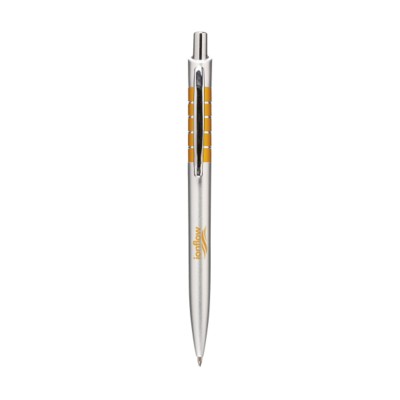 Branded Promotional JAZZY BALL PEN in Orange Pen From Concept Incentives.