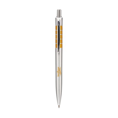 Branded Promotional JAZZY BALL PEN in Orange Pen From Concept Incentives.