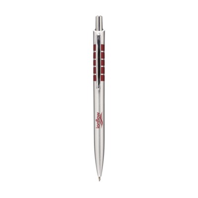 Branded Promotional JAZZY BALL PEN in Red Pen From Concept Incentives.