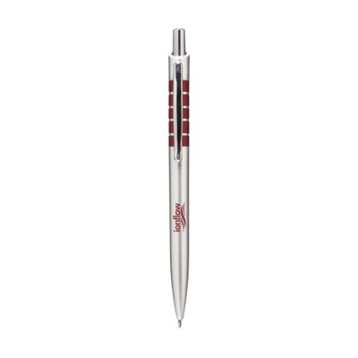 Branded Promotional JAZZY BALL PEN in Red Pen From Concept Incentives.