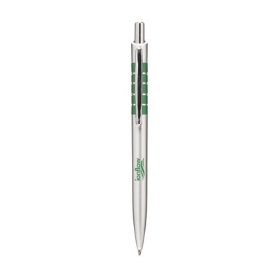 Branded Promotional JAZZY BALL PEN in Green Pen From Concept Incentives.