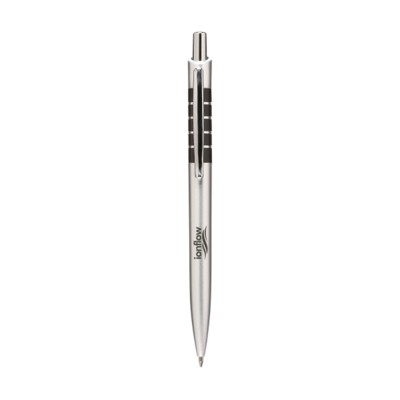 Branded Promotional JAZZY BALL PEN in Black Pen From Concept Incentives.