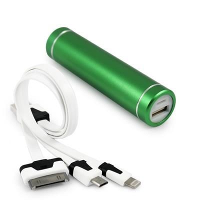Branded Promotional CYLINDER POWER BANK Charger From Concept Incentives.