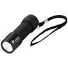 Branded Promotional SHINE-ON 9-LED TORCH LIGHT in Black Solid Torch From Concept Incentives.