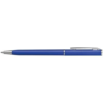 Branded Promotional SLIME LINE PLASTIC BALL PEN in Blue Pen From Concept Incentives.