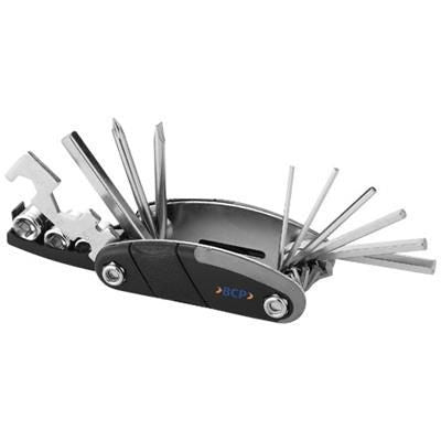 Branded Promotional FIX-IT 16-FUNCTION MULTI-TOOL in Black Solid Multi Tool From Concept Incentives.