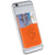 Branded Promotional SLIM CARD WALLET ACCESSORY FOR SMARTPHONES in Orange Credit Card Holder From Concept Incentives.