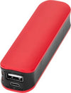 Group Shot Branded Promotional EDGE 2000MAH POWER BANK in Red from Concept Incentives