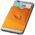 Branded Promotional EXETER RFID SMARTPHONE CARD WALLET in Orange Credit Card Holder From Concept Incentives.