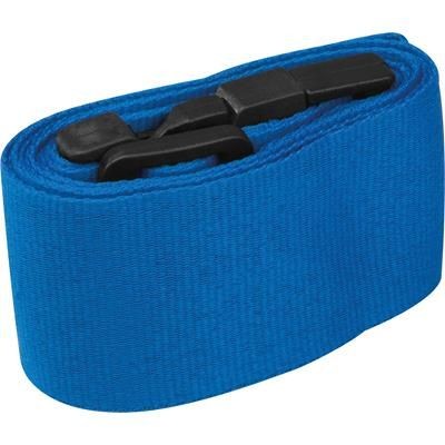 Branded Promotional ADJUSTABLE LUGGAGE STRAP MOORDEICH in Blue Luggage Strap From Concept Incentives.
