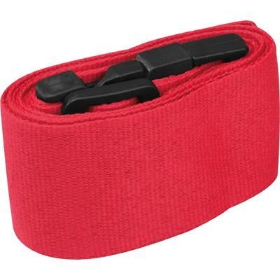 Branded Promotional ADJUSTABLE LUGGAGE STRAP MOORDEICH in Red Luggage Strap From Concept Incentives.
