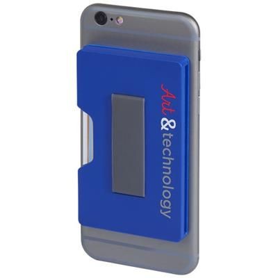 Branded Promotional SHIELD RFID CARDHOLDER in Royal Blue Credit Card Holder From Concept Incentives.