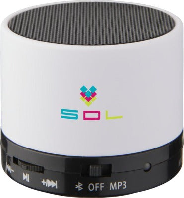 Branded Promotional DUCK CYLINDER BLUETOOTH SPEAKER in White Speakers from Concept Incentives