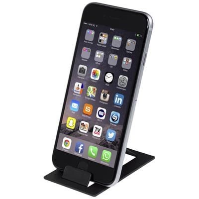 Branded Promotional HOLD FOLDING PHONE STAND in Black Solid Technology From Concept Incentives.