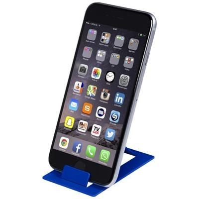 Branded Promotional HOLD FOLDING PHONE STAND in Royal Blue Technology From Concept Incentives.