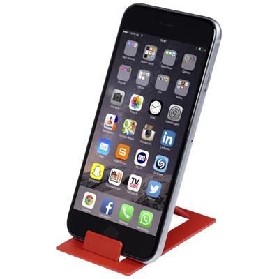 Branded Promotional HOLD FOLDING PHONE STAND in Red Technology From Concept Incentives.