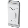 Branded Promotional PURSE MOBILE PHONE HOLDER with Wallet in White Solid Technology From Concept Incentives.