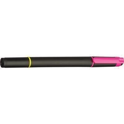 Branded Promotional HIGHLIGHTER with 2 Neon Fluorescent Colours Highlighter Pen From Concept Incentives.