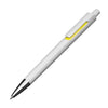 Branded Promotional PLASTIC BALL PEN in Yellow Pen From Concept Incentives.