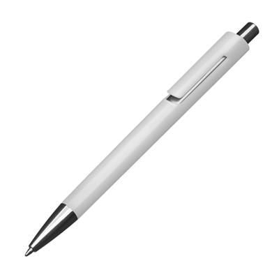 Branded Promotional COLOURFUL PLASTIC BALL PEN in White Pen From Concept Incentives.