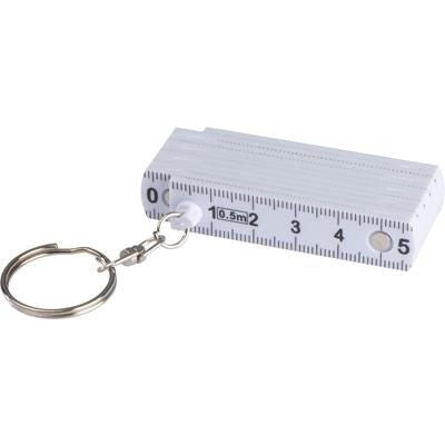 Branded Promotional KEYRING with Ruler Ruler From Concept Incentives.