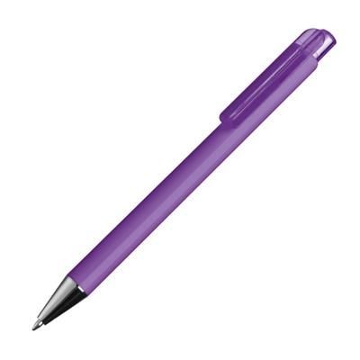 Branded Promotional PLASTIC BALL PEN in Violet Pen From Concept Incentives.