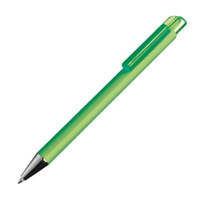 Branded Promotional PLASTIC BALL PEN in Apple Green Pen From Concept Incentives.