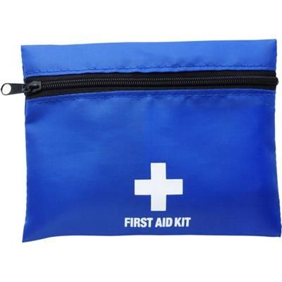 Branded Promotional FIRST AID KIT in Blue First Aid Kit From Concept Incentives.