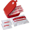 Branded Promotional HANDY SIZE FIRST AID KIT in Red Plastic Case First Aid Kit From Concept Incentives.