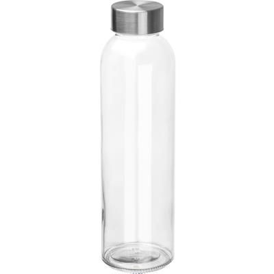 Branded Promotional GLASS BOTTLE INDIANAPOLIS in Clear Clear Transparent Clear Transparent Bottle From Concept Incentives.