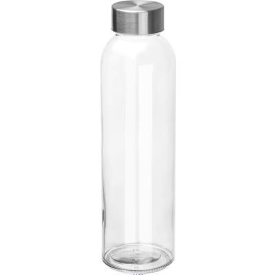 Branded Promotional GLASS BOTTLE INDIANAPOLIS in Clear Clear Transparent Clear Transparent Bottle From Concept Incentives.