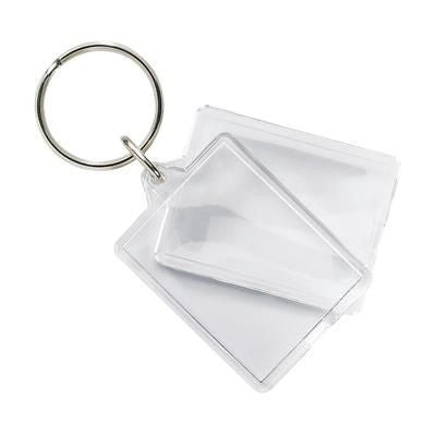 Branded Promotional TOP KEYRING in Clear Transparent Keyring From Concept Incentives.