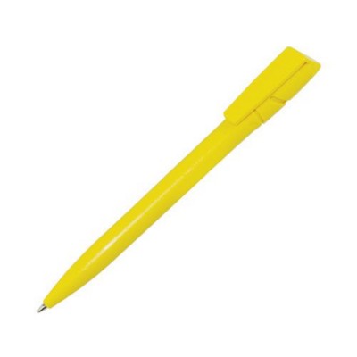 Branded Promotional TWISTER BALL PEN in Yellow Pen From Concept Incentives.