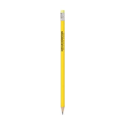 Branded Promotional PENCIL in Yellow Pencil From Concept Incentives.