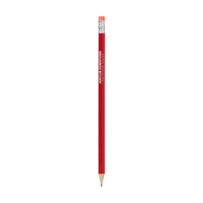Branded Promotional PENCIL in Red Pencil From Concept Incentives.