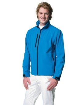 Branded Promotional JERZEES SOFT SHELL JACKET Jacket From Concept Incentives.