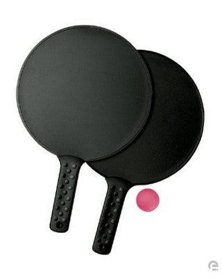 Branded Promotional RECYCLED PLASTIC BEACH BAT AND BALL GAME SET in Black Beach Game From Concept Incentives.