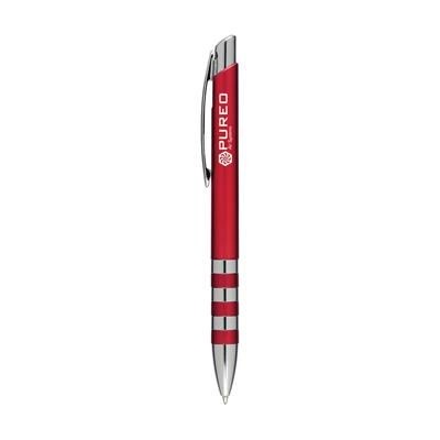 Branded Promotional RINGER BALL PEN in Red Pen From Concept Incentives.