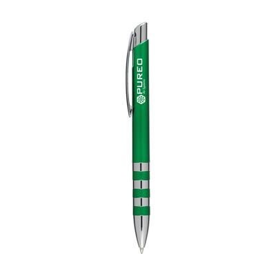 Branded Promotional RINGER BALL PEN in Green Pen From Concept Incentives.