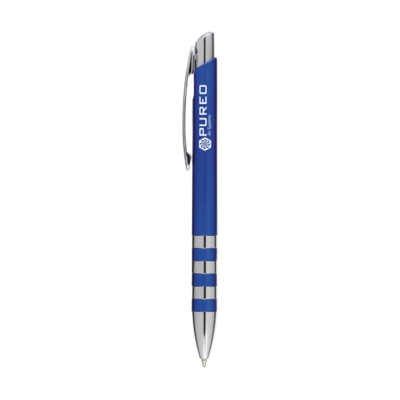 Branded Promotional RINGER PEN in Blue Pen From Concept Incentives.