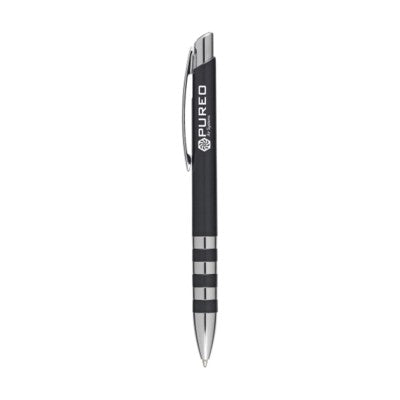 Branded Promotional RINGER PEN in Black Pen From Concept Incentives.