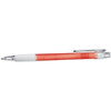 Branded Promotional FROSTED BALL PEN with Rubber Grip in Red Pen From Concept Incentives.