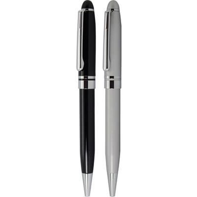 Branded Promotional CONTINENTAL METAL BALL PEN in Black Pen From Concept Incentives.