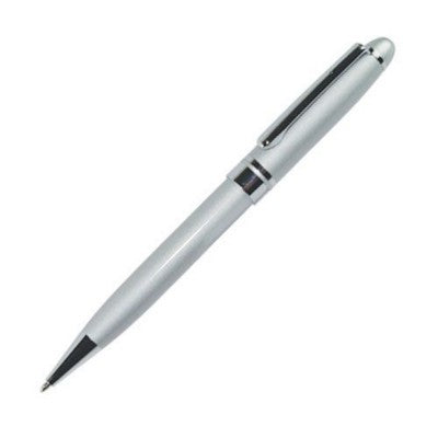 Branded Promotional CONTINENTAL METAL BALL PEN in Satin Silver Pen From Concept Incentives.